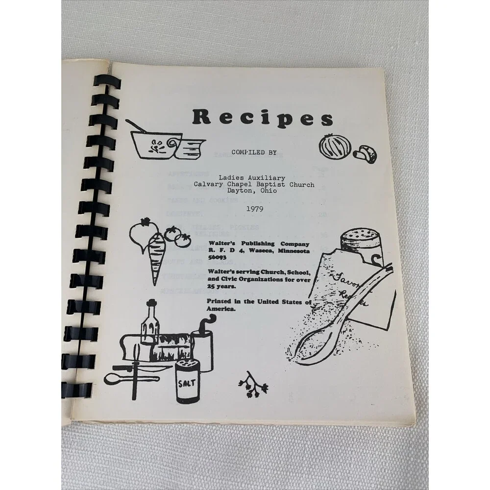 Favorite Hometown Recipes Vintage Cookbook‎ Dayton, Ohio 1979 Baptist Church